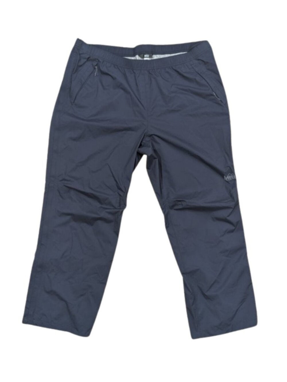 REI Co-op Peak 2.5L Rain Pants Men XXL Full Side Zip Waterproof Navy Blue